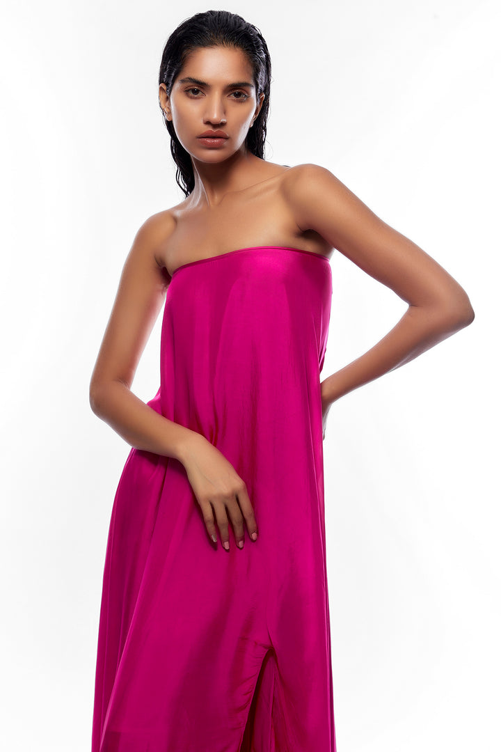 Hot Pink Tube Gown