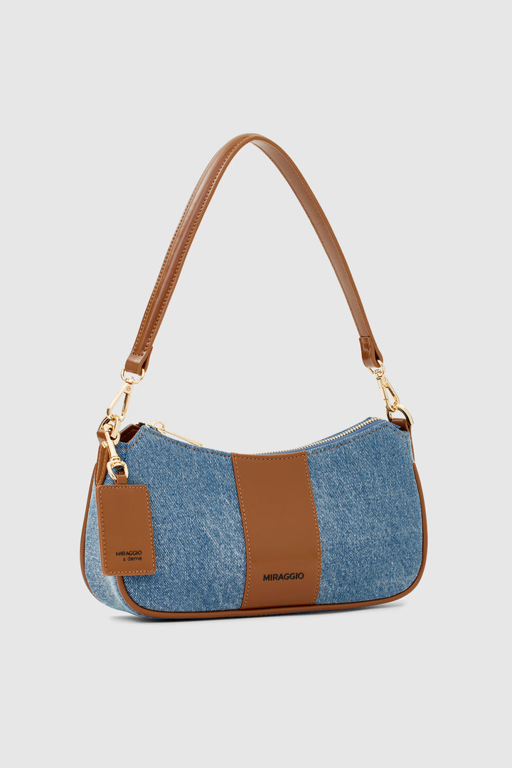 Bella Denim Shoulder Bag